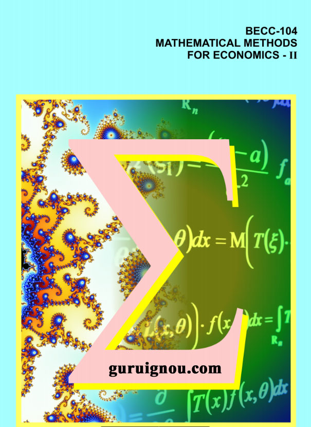 IGNOU BECC 104 Study Material Download BAECH Books