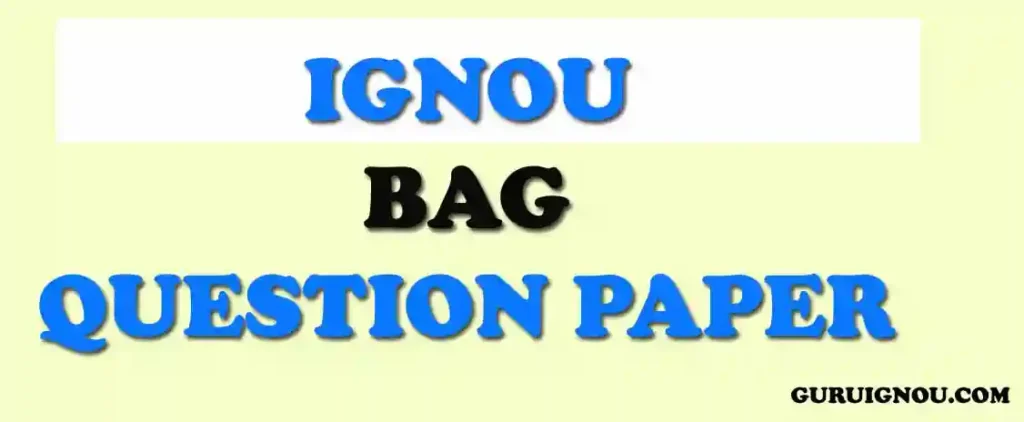 IGNOU BPSE 144 Previous Year Question Paper 