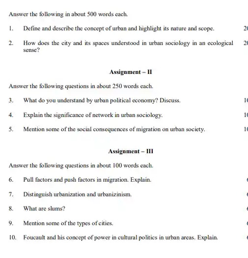 IGNOU BAG BSOE 141 Question Papers Download In English Medium