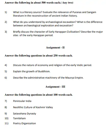 IGNOU BAG BHIC 131 Question Papers Download In English Medium