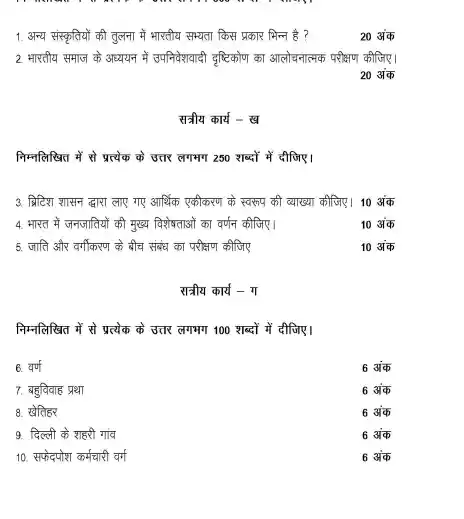 IGNOU BAG BSOG 171 Question Papers Download In Hindi Medium