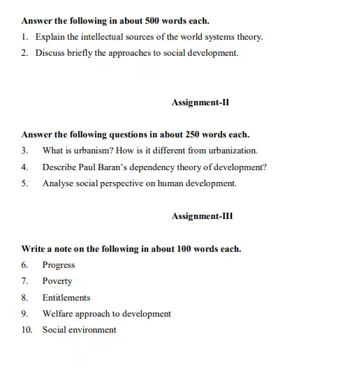 IGNOU BAG BSOG 173 Question Papers Download In English Medium
