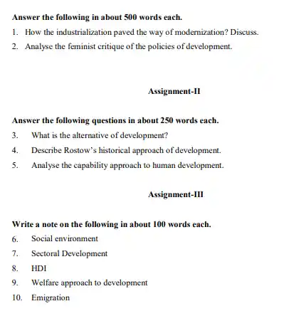 IGNOU BAG BSOG 173 Question Papers Download In English Medium