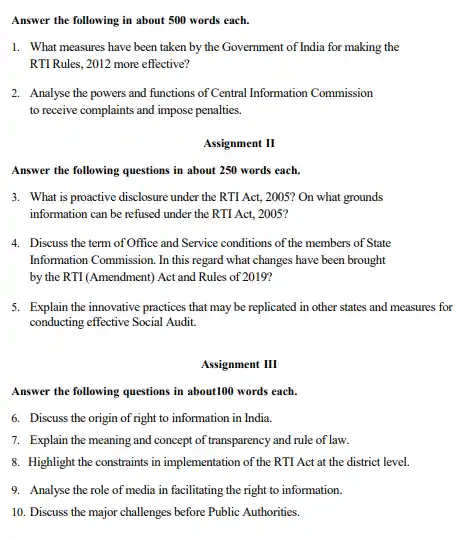 IGNOU BAG BPAE 141 Question Papers Download In English Medium