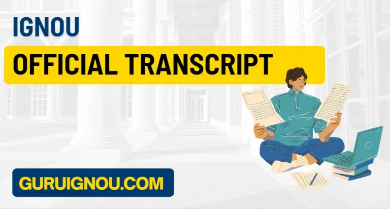Official Transcript From IGNOU