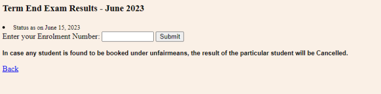 IGNOU June 2023 Term End Result (OUT) Check Here